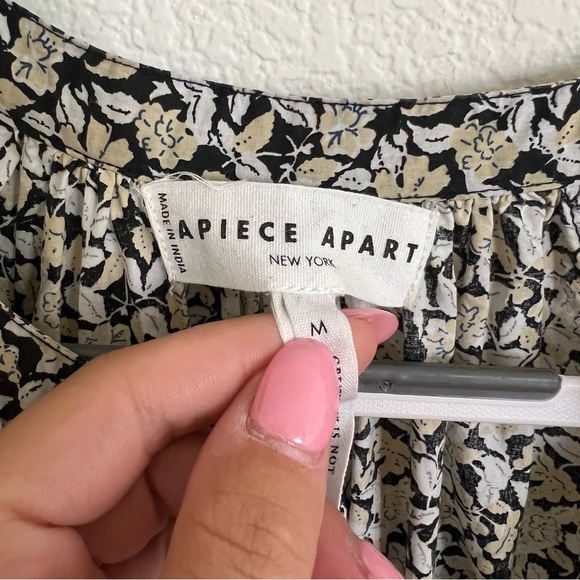 Apiece Apart | Cobano Mini Dress in Fauna Black Print - Picture 6 of 6